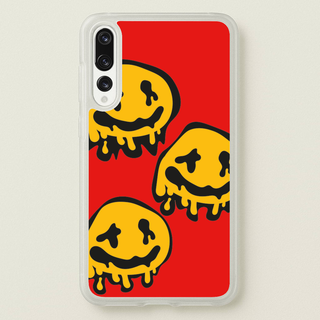 Dripping Smiley - Skate Aesthetic - Skate Aesthetic Phone Case for Huawei P20 Pro