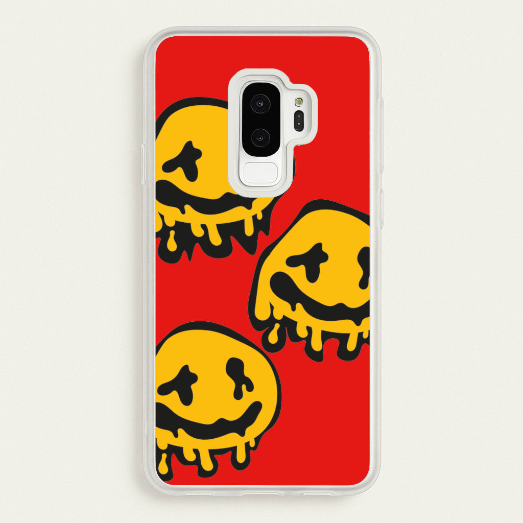 Dripping Smiley - Skate Aesthetic - Skate Aesthetic Phone Case for Galaxy S9 Plus
