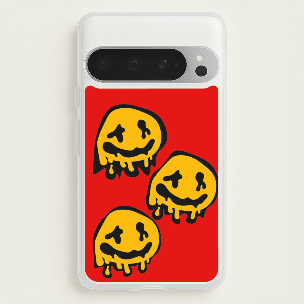 Dripping Smiley - Skate Aesthetic - Skate Aesthetic Phone Case for Google Pixel 9 Pro XL