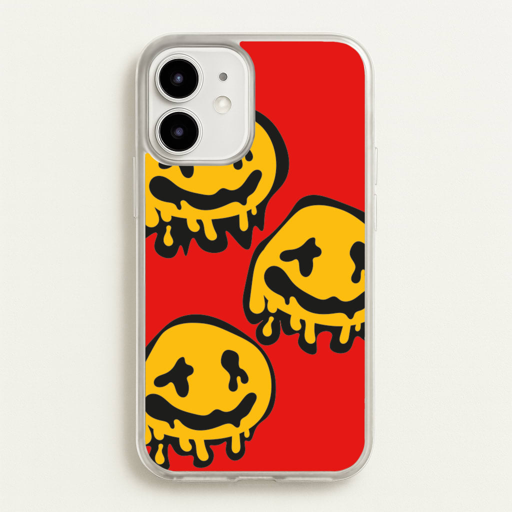 Dripping Smiley - Skate Aesthetic - Skate Aesthetic Phone Case for iPhone 12 Mini