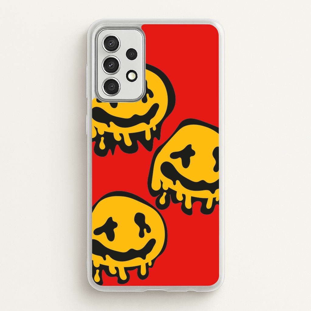 Dripping Smiley - Skate Aesthetic - Skate Aesthetic Phone Case for Galaxy A52 / A52s