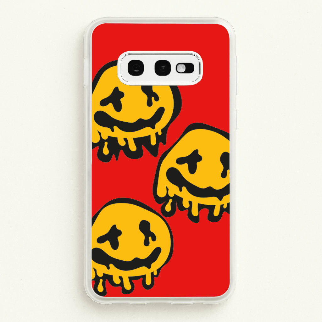 Dripping Smiley - Skate Aesthetic - Skate Aesthetic Phone Case for Galaxy S10e