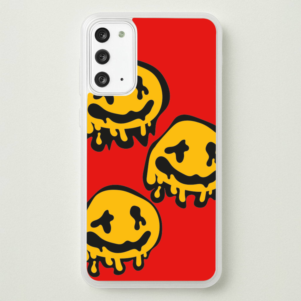 Dripping Smiley - Skate Aesthetic - Skate Aesthetic Phone Case for Galaxy Note 20