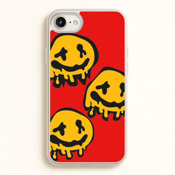Dripping Smiley - Skate Aesthetic - Skate Aesthetic Phone Case for iPhone 6 / 7 / 8 / SE