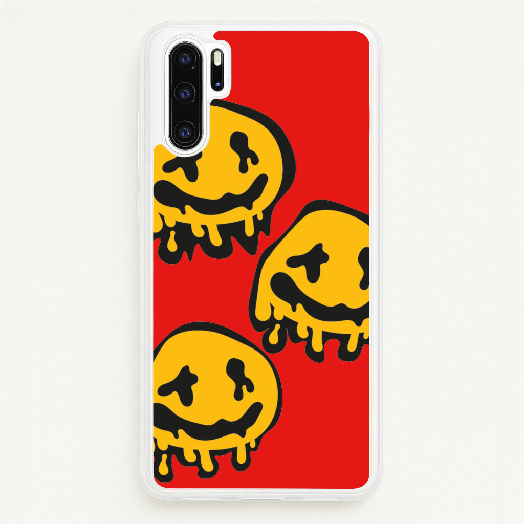 Dripping Smiley - Skate Aesthetic - Skate Aesthetic Phone Case for Huawei P30 Pro