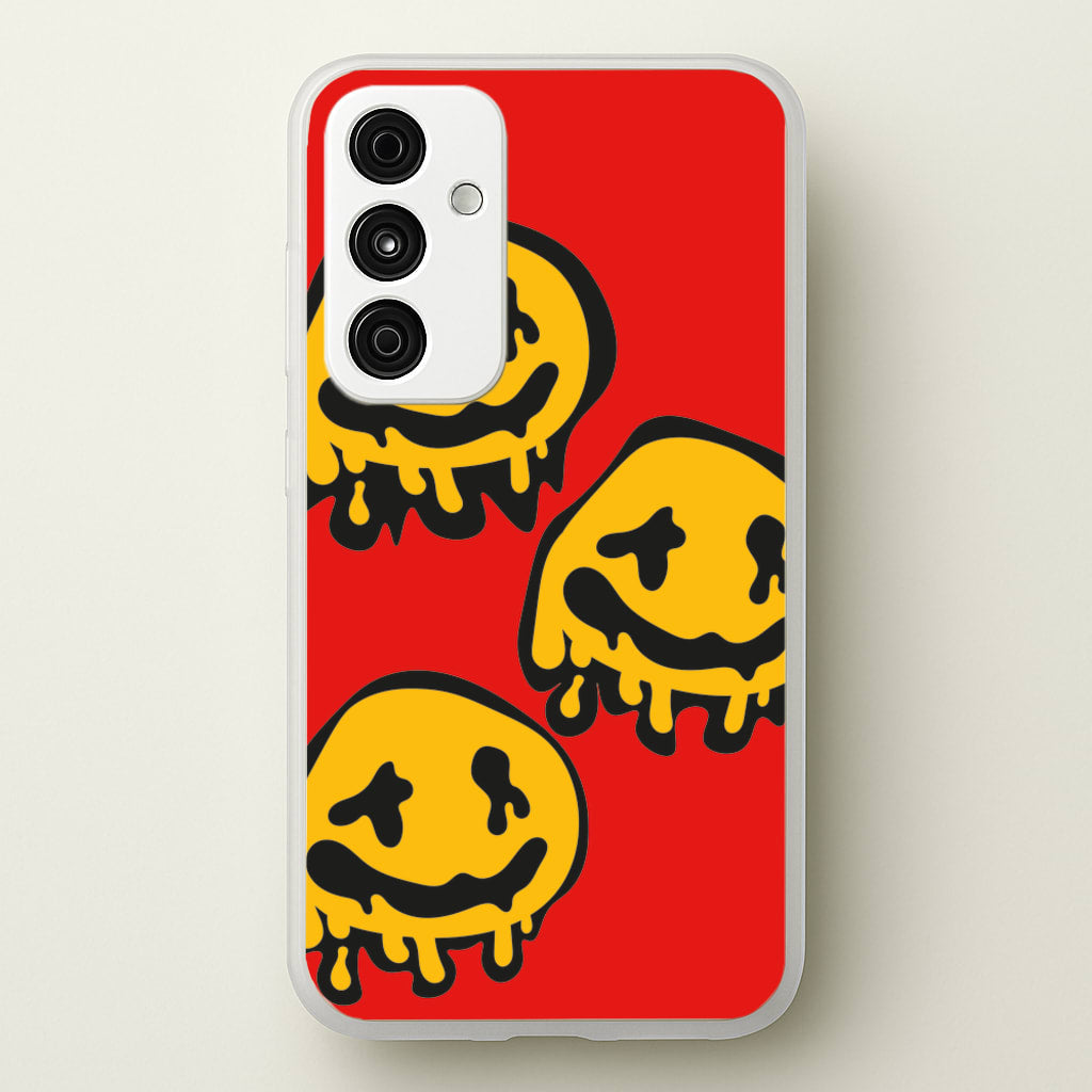Dripping Smiley - Skate Aesthetic - Skate Aesthetic Phone Case for Galaxy A35