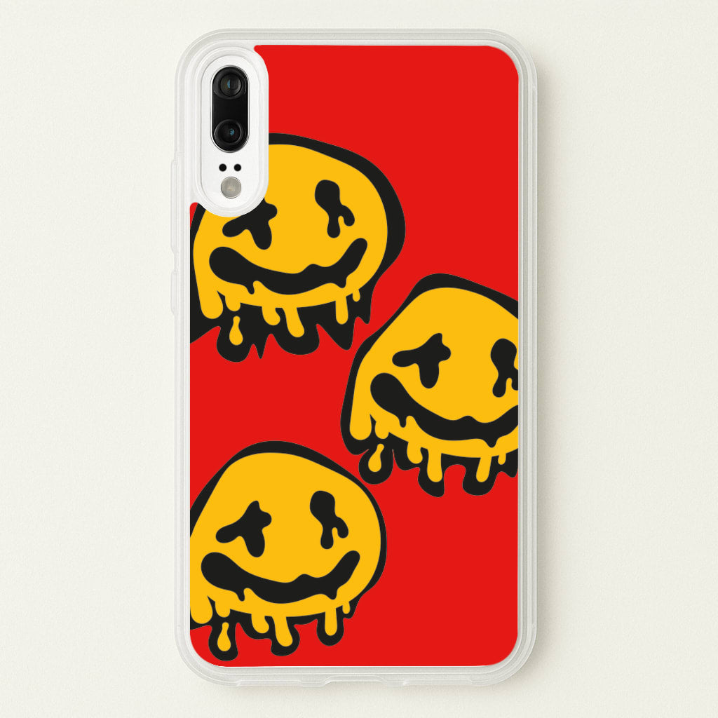 Dripping Smiley - Skate Aesthetic - Skate Aesthetic Phone Case for Huawei P20