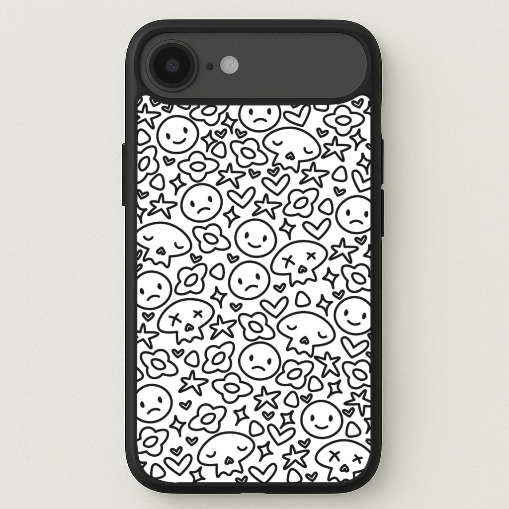 White Skulls - Skate Aesthetic Phone Case for iPhone 17 Air