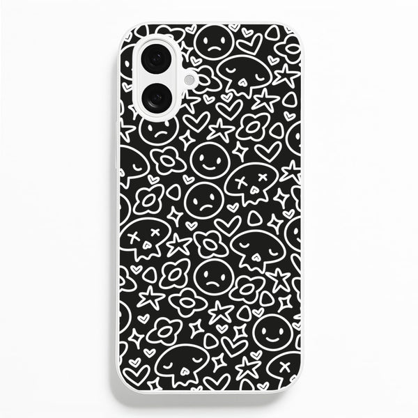 Black Skulls - Skate Aesthetic Phone Case