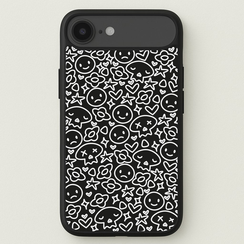 Black Skulls - Skate Aesthetic Phone Case for iPhone 17 Air