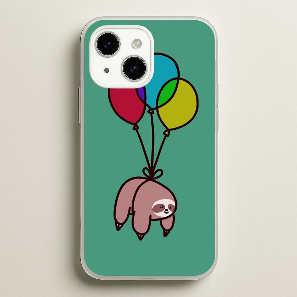 Balloon Sloth - Animals Phone Case for iPhone 14