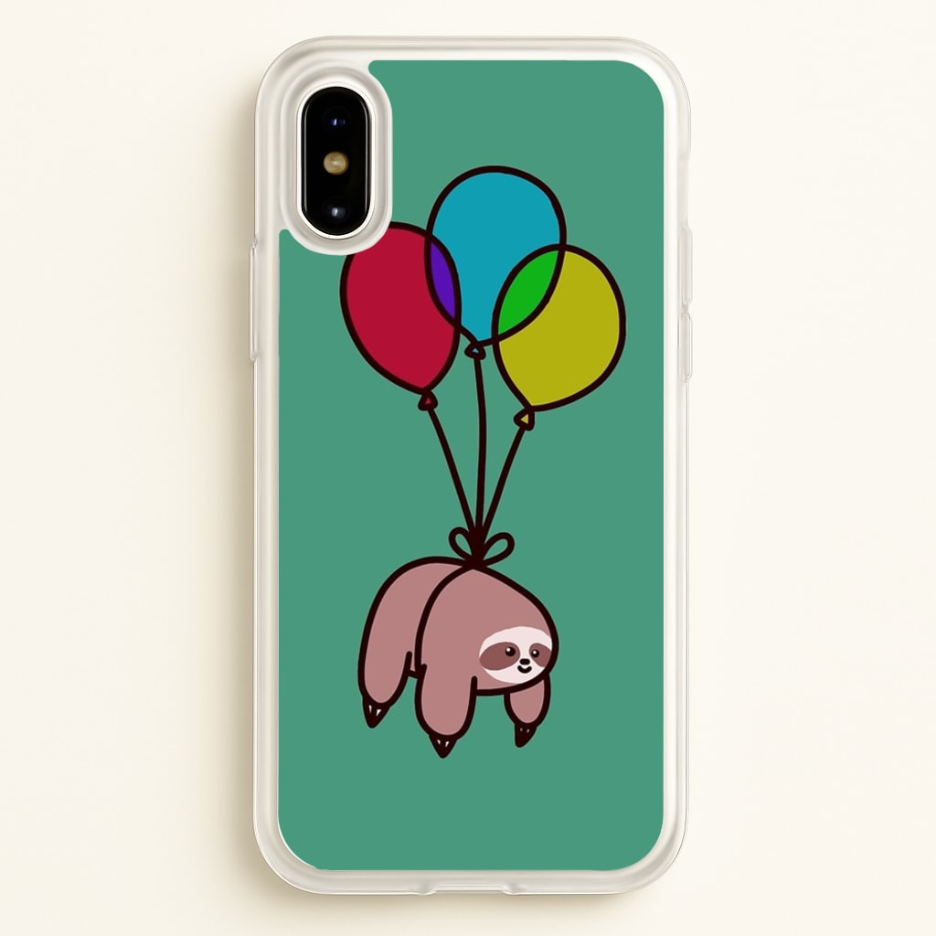 Balloon Sloth - Animals Phone Case for iPhone X / XS