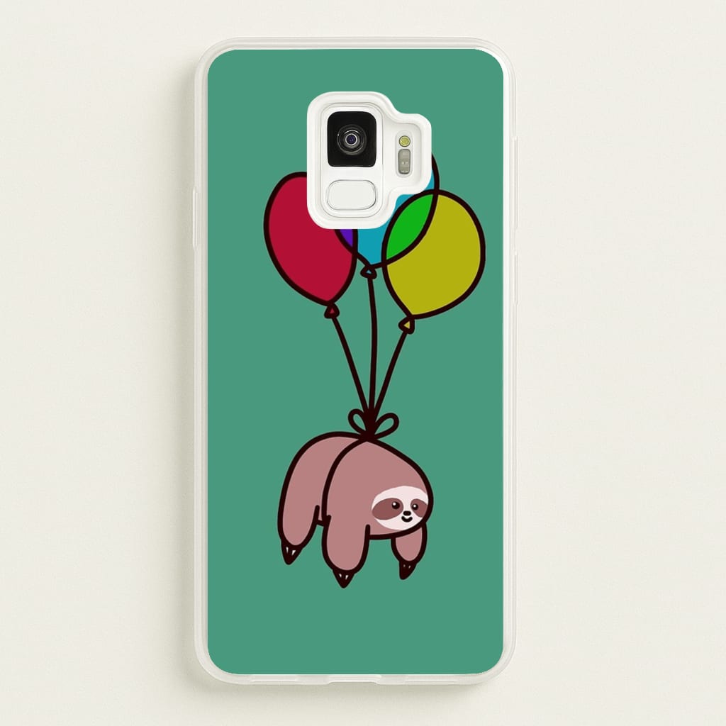Balloon Sloth - Animals Phone Case for Galaxy S9