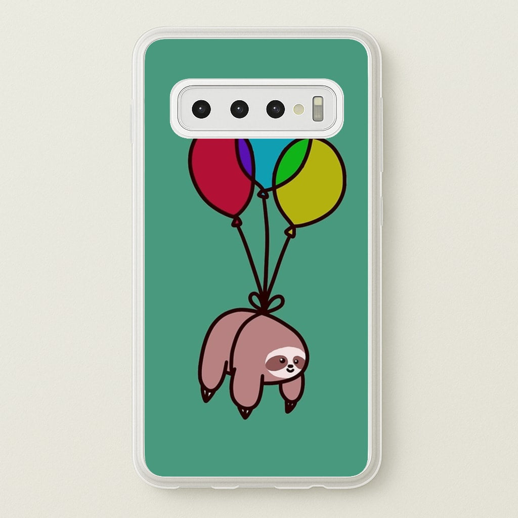 Balloon Sloth - Animals Phone Case for Galaxy S10