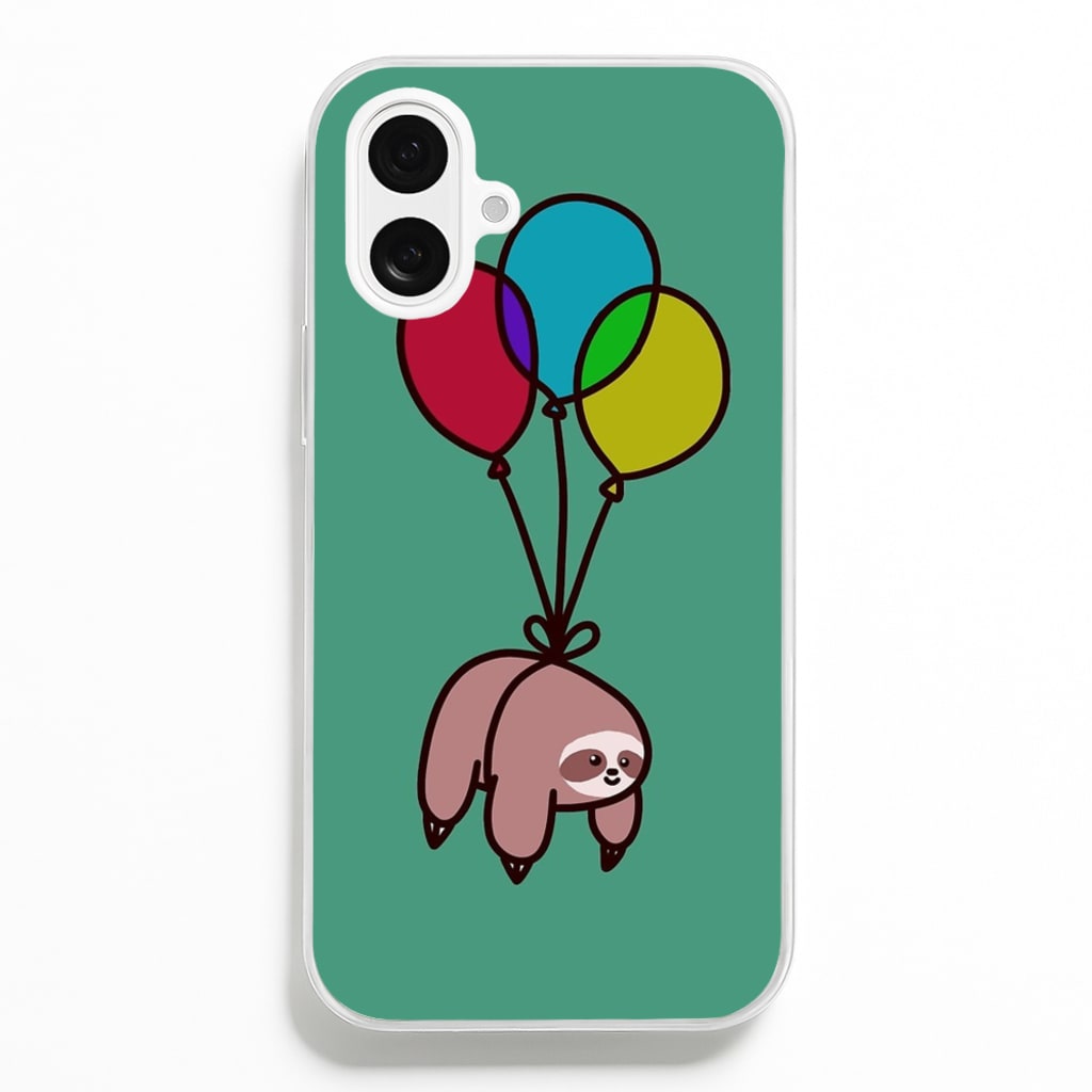 Balloon Sloth - Animals Phone Case for iPhone 16 Plus