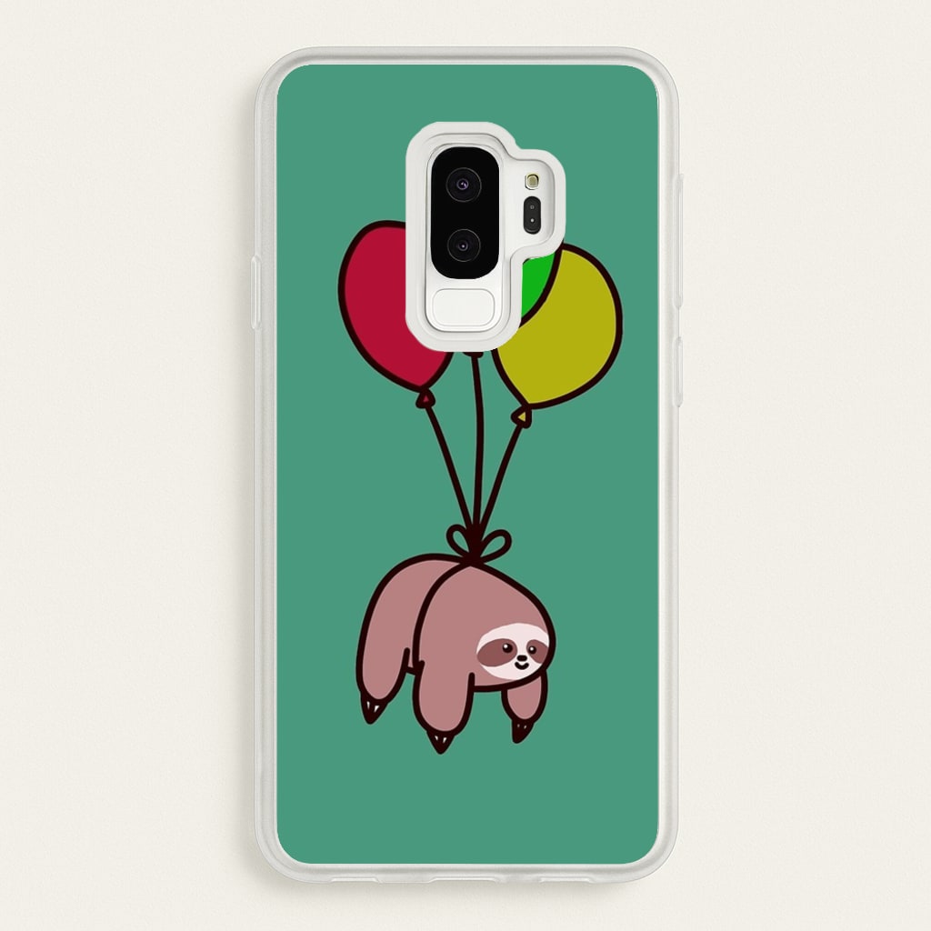 Balloon Sloth - Animals Phone Case for Galaxy S9 Plus
