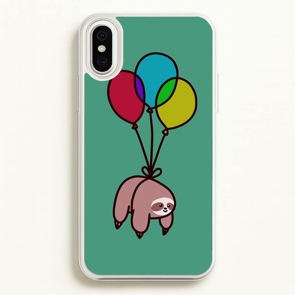 Balloon Sloth - Animals Phone Case for iPhone XS Max