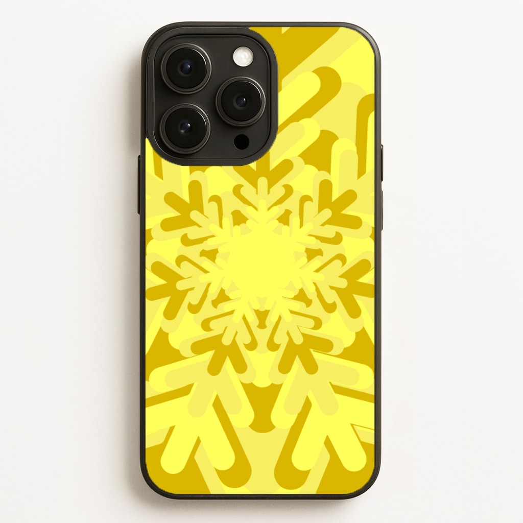 Yellow - Colourful Snowflakes - Colourful Snowflakes Phone Case for iPhone 16 Pro Max