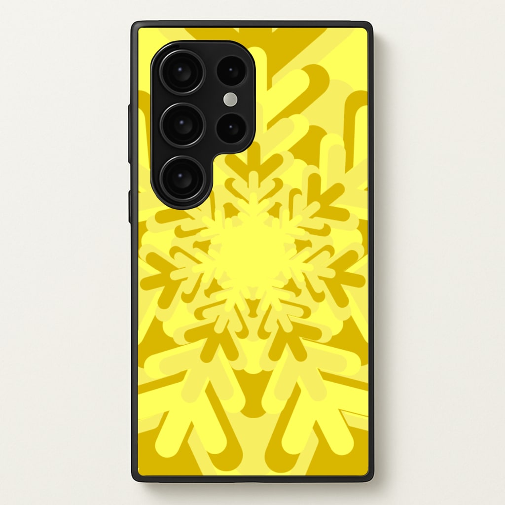 Yellow - Colourful Snowflakes - Colourful Snowflakes Phone Case for Galaxy S24 Ultra