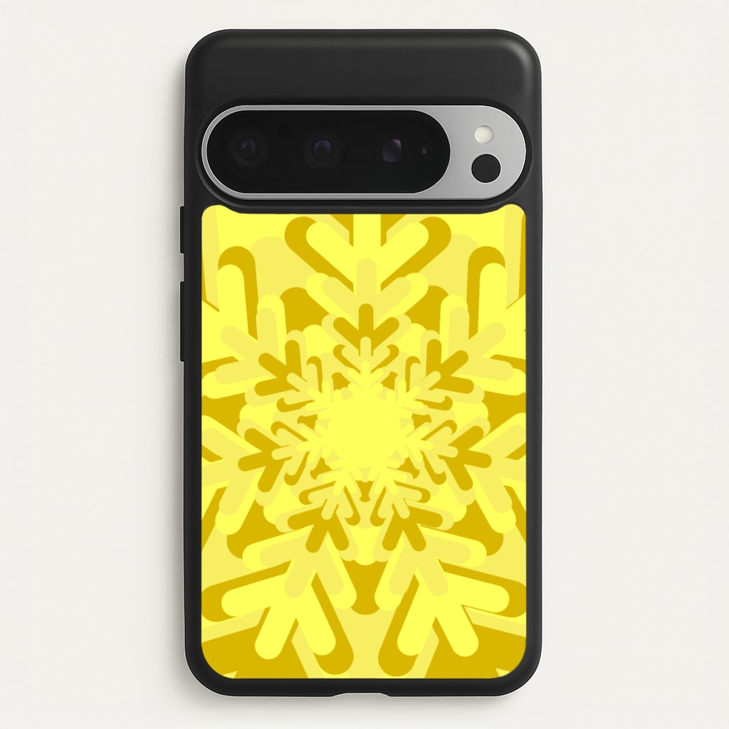 Yellow - Colourful Snowflakes - Colourful Snowflakes Phone Case for Google Pixel 9 Pro XL