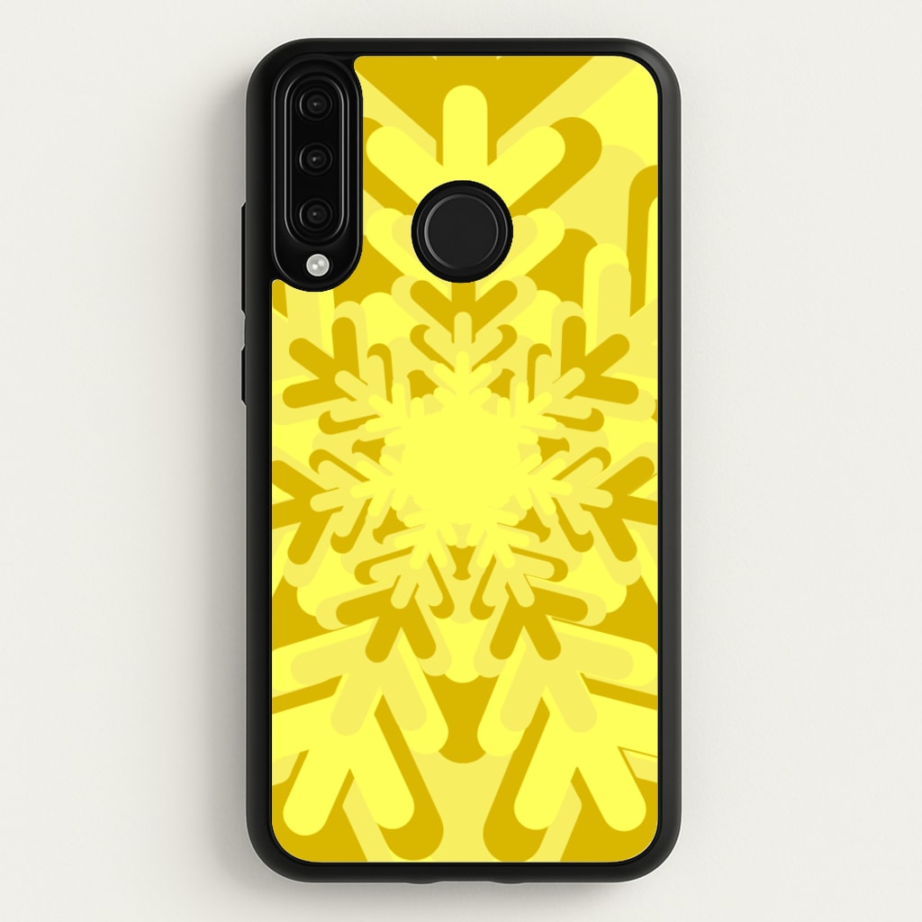 Yellow - Colourful Snowflakes - Colourful Snowflakes Phone Case for Huawei P30 Lite