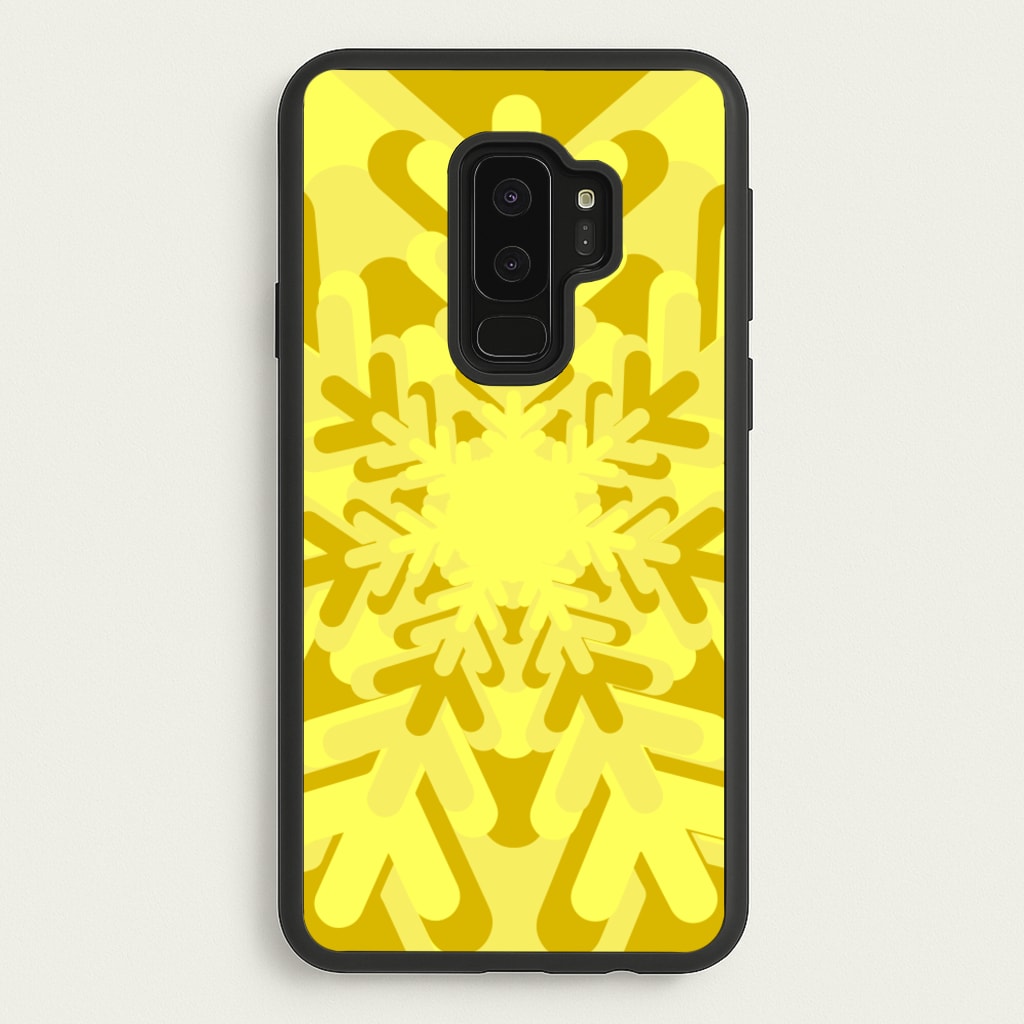 Yellow - Colourful Snowflakes - Colourful Snowflakes Phone Case for Galaxy S9 Plus