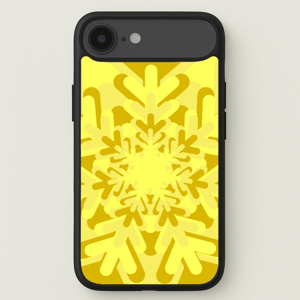 Yellow - Colourful Snowflakes Phone Case for iPhone 17 Air