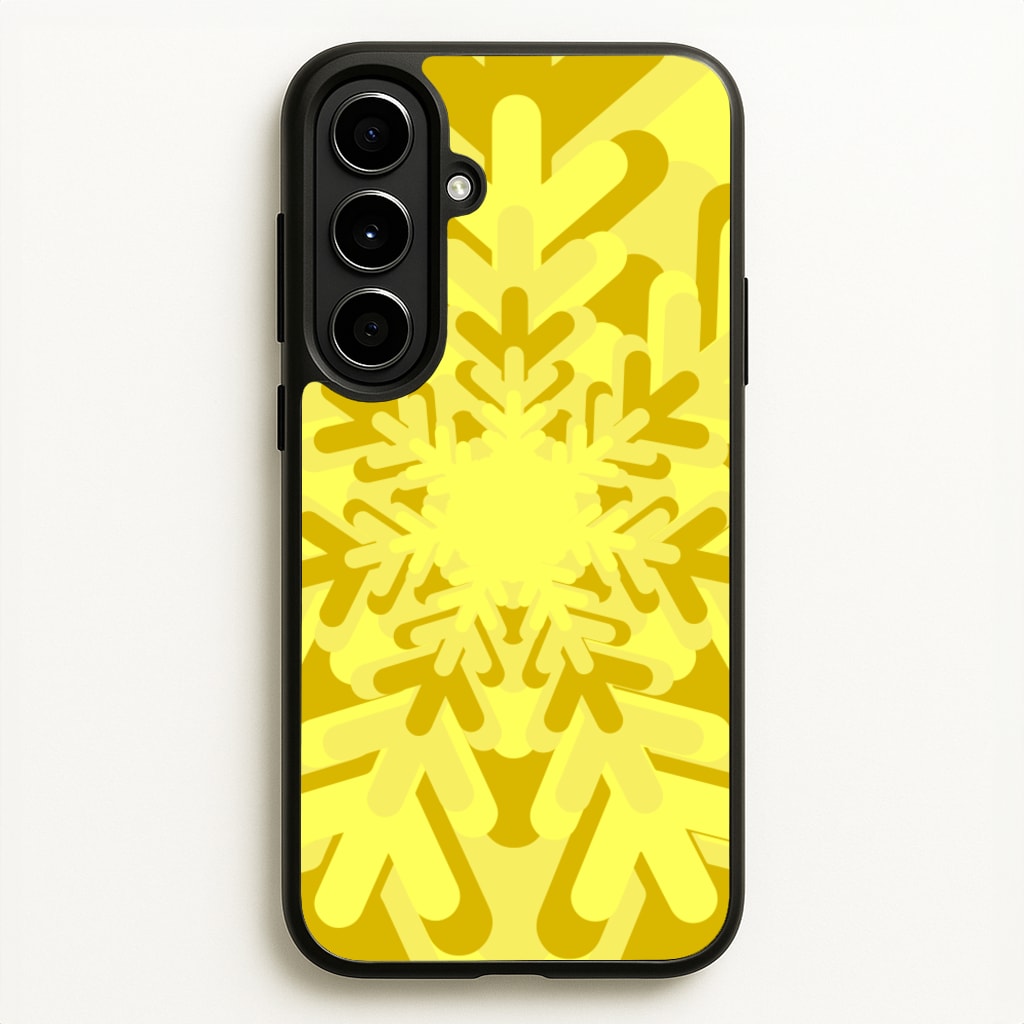 Yellow - Colourful Snowflakes - Colourful Snowflakes Phone Case for Galaxy A56