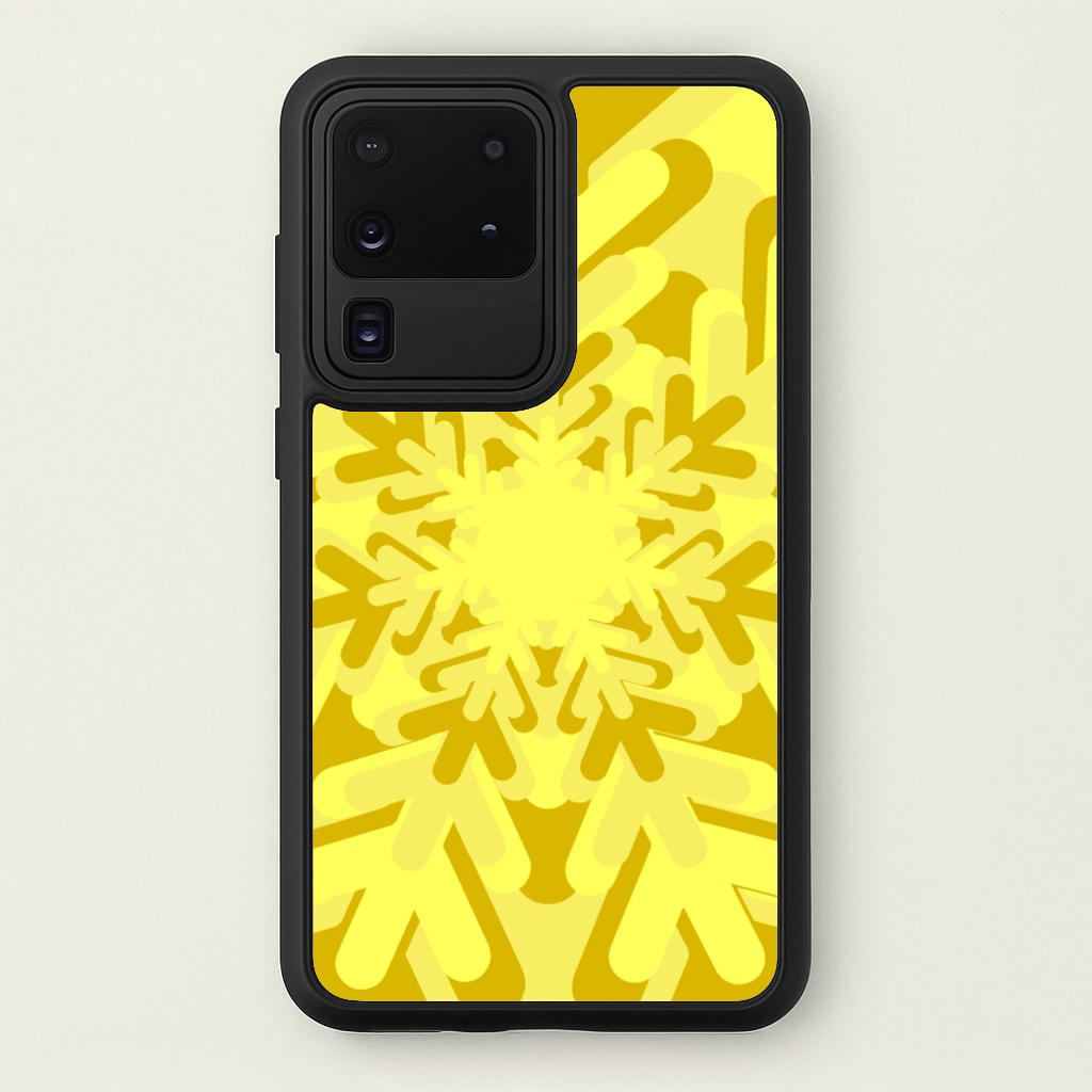 Yellow - Colourful Snowflakes - Colourful Snowflakes Phone Case for Galaxy S20 Ultra