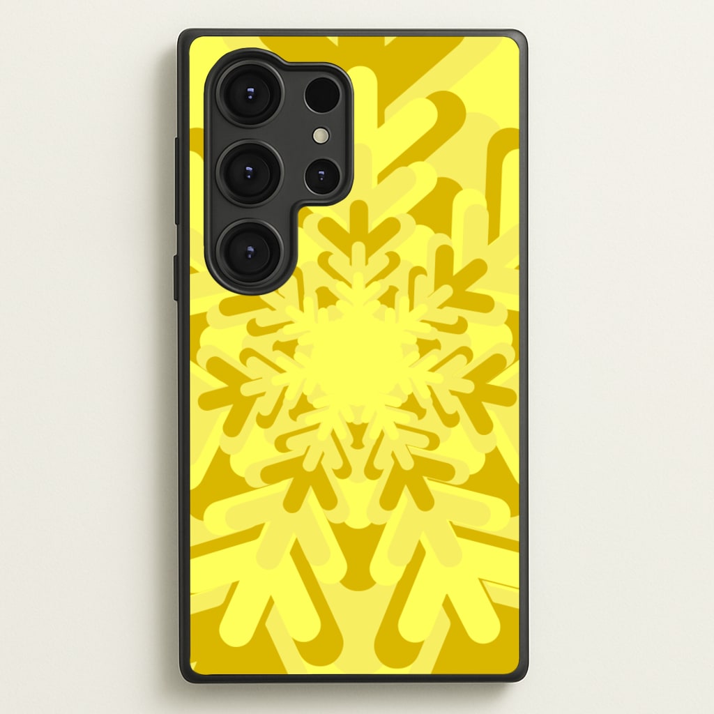 Yellow - Colourful Snowflakes - Colourful Snowflakes Phone Case for Galaxy S25 Ultra