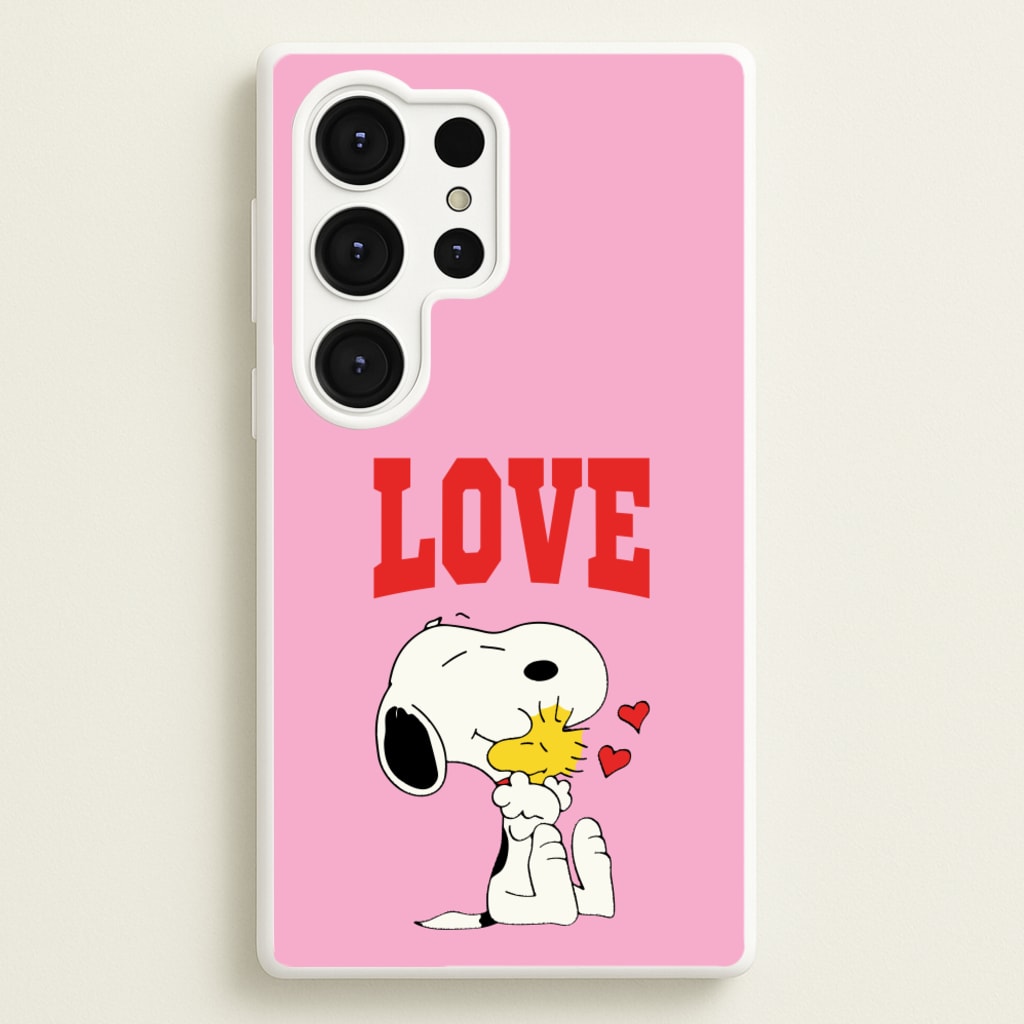 Love Cartoon Beagle - Snoopy Phone Case for Galaxy S25 Ultra