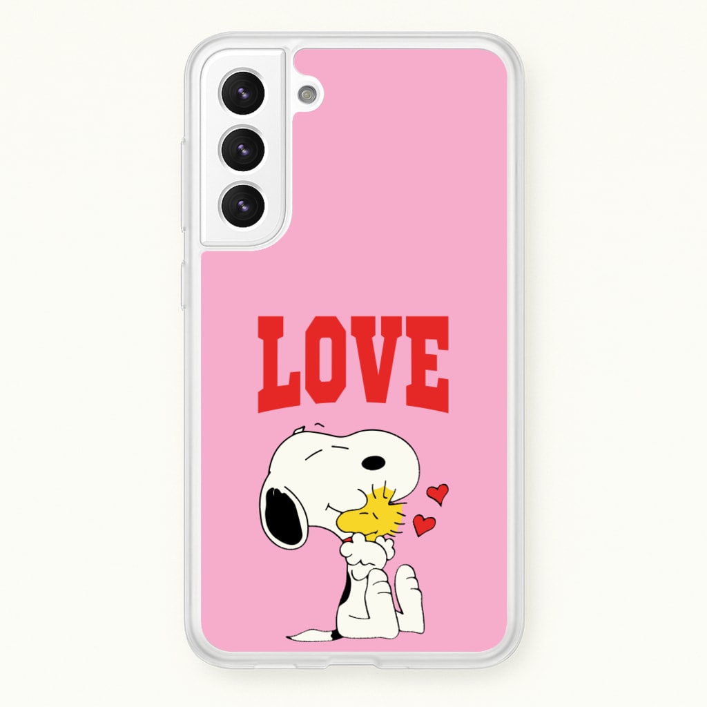 Love Cartoon Beagle - Snoopy Phone Case for Galaxy S22 Plus