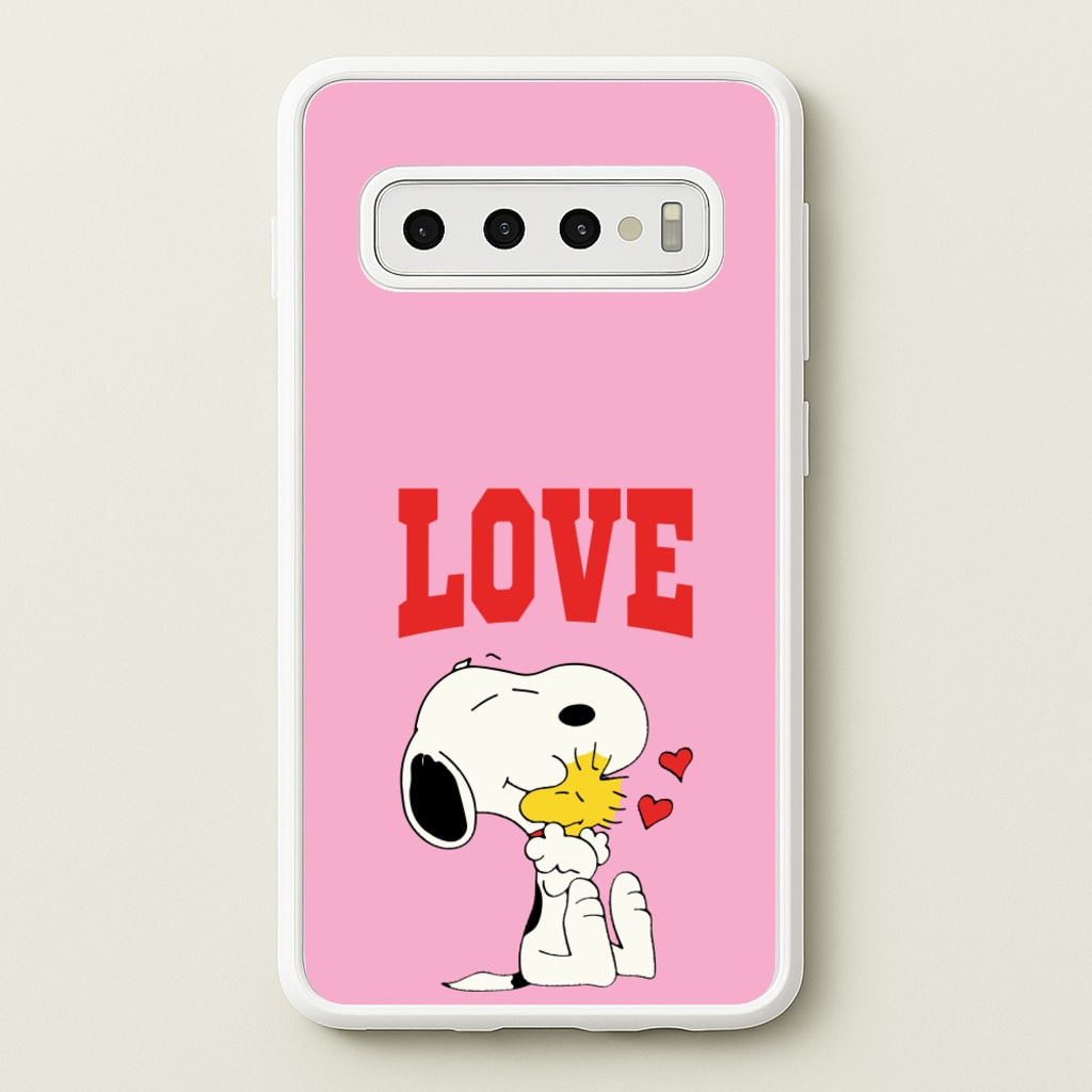 Love Cartoon Beagle - Snoopy Phone Case for Galaxy S10
