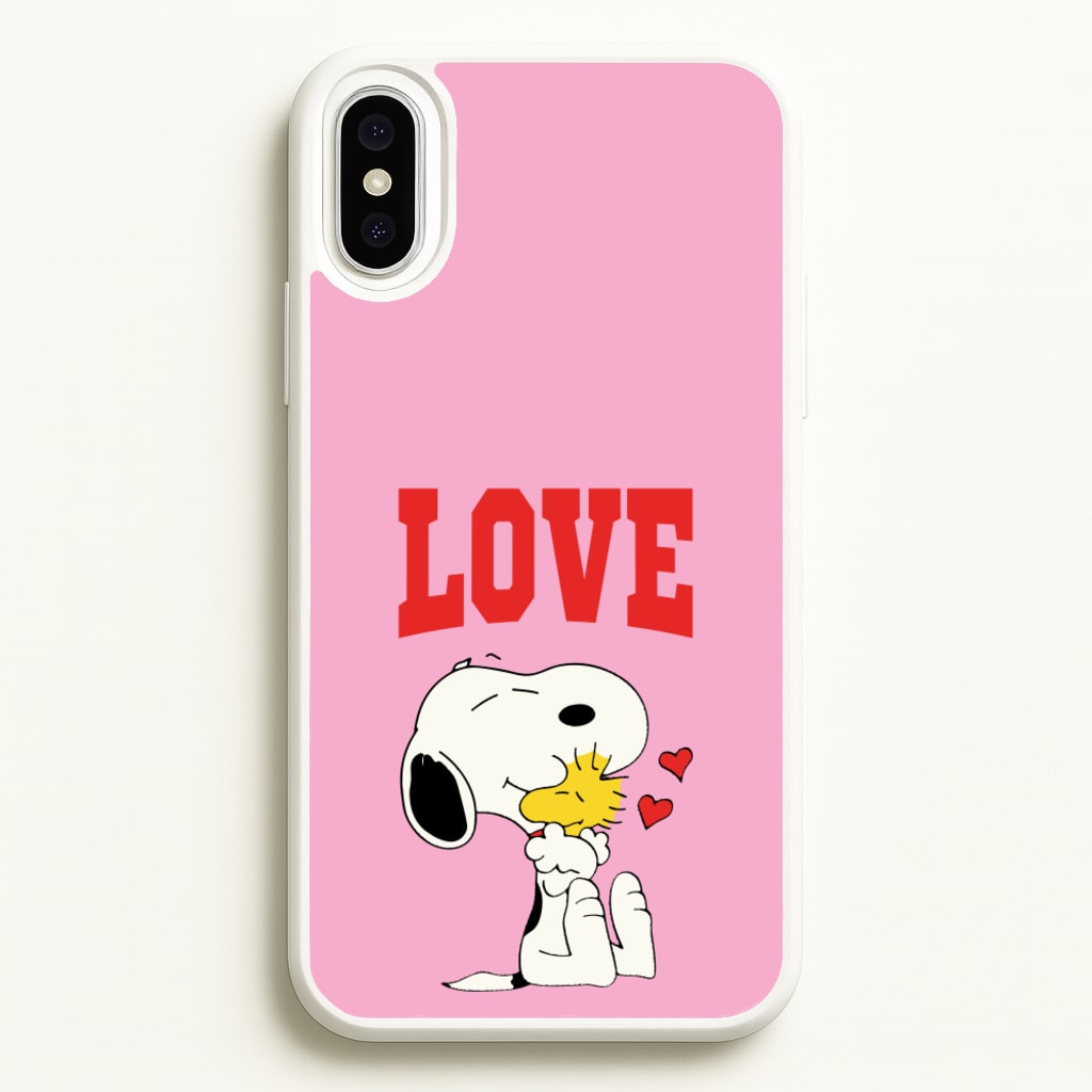 Love Cartoon Beagle - Snoopy Phone Case for iPhone XS Max
