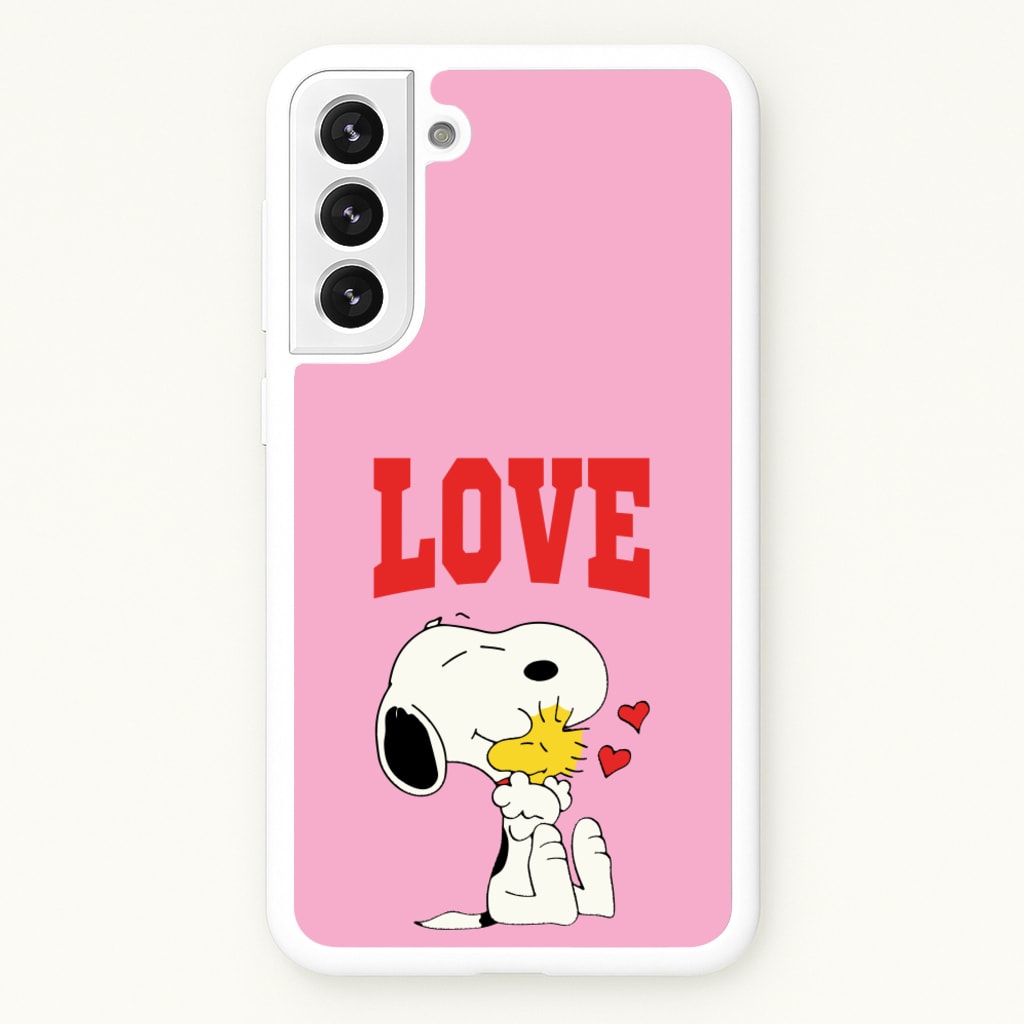 Love Cartoon Beagle - Snoopy Phone Case for Galaxy S22