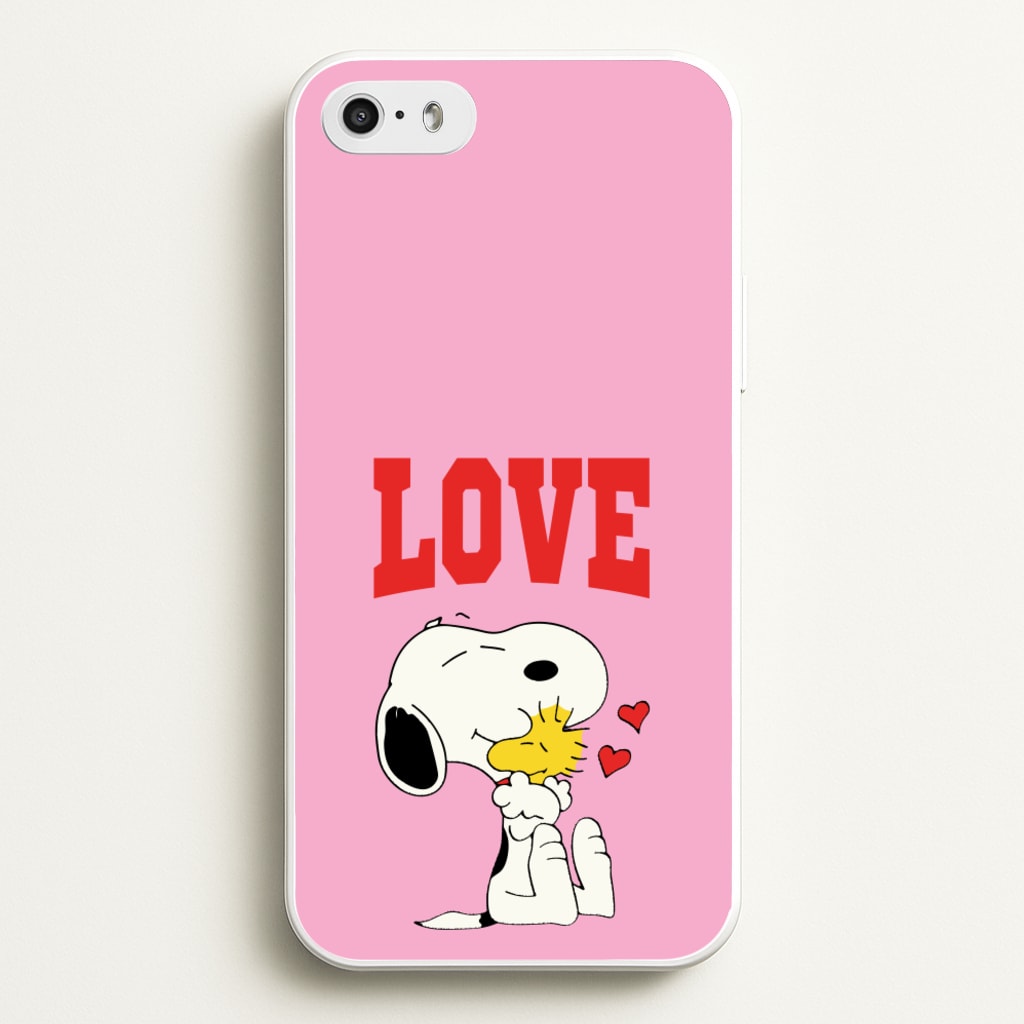 Love Cartoon Beagle - Snoopy Phone Case for iPhone 5 / 5s / SE 2016