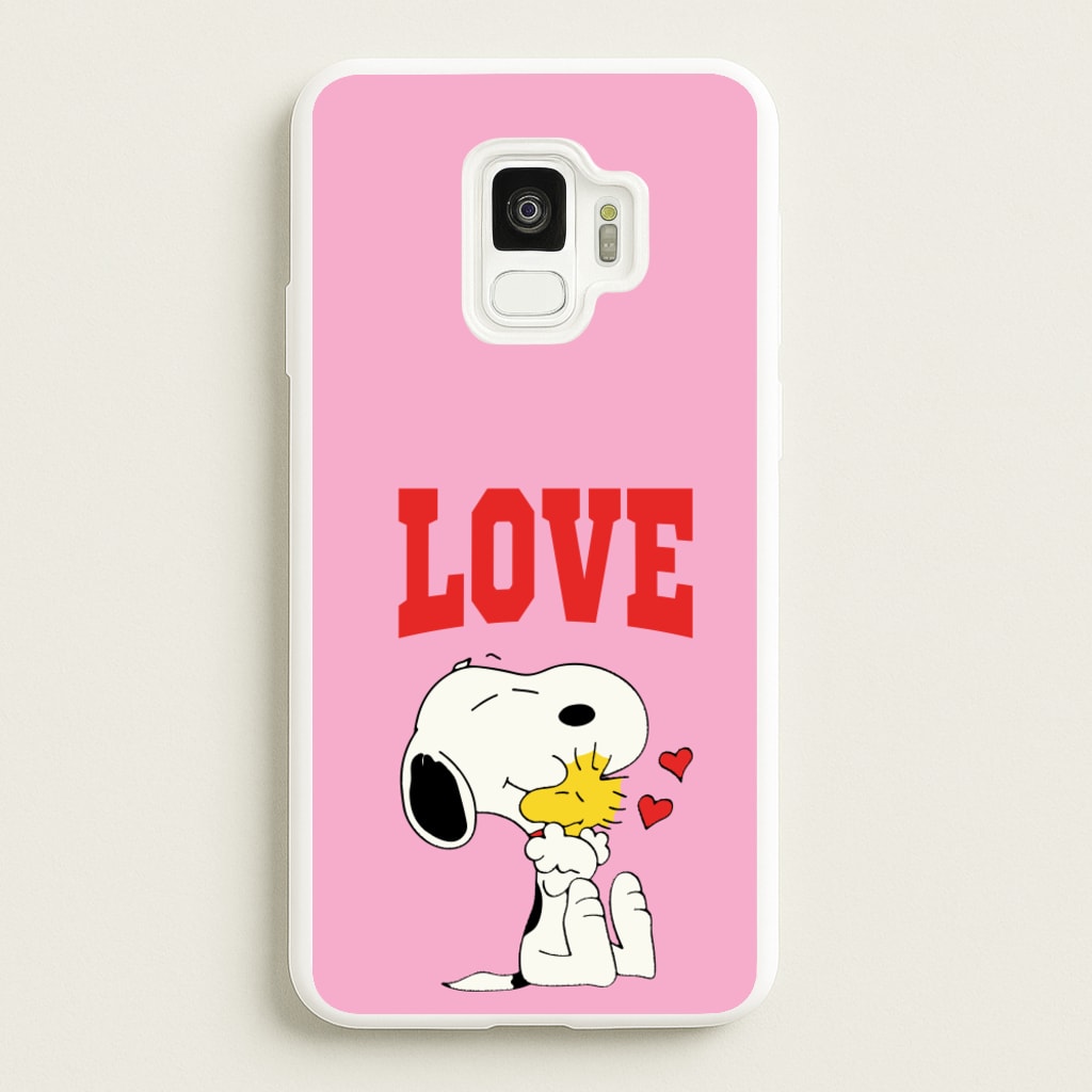 Love Cartoon Beagle - Snoopy Phone Case for Galaxy S9