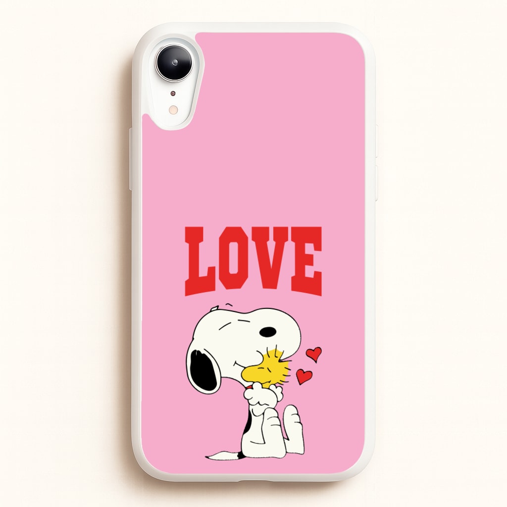 Love Cartoon Beagle - Snoopy Phone Case for iPhone XR