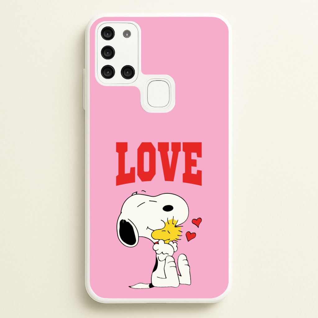 Love Cartoon Beagle - Snoopy Phone Case for Galaxy A21s