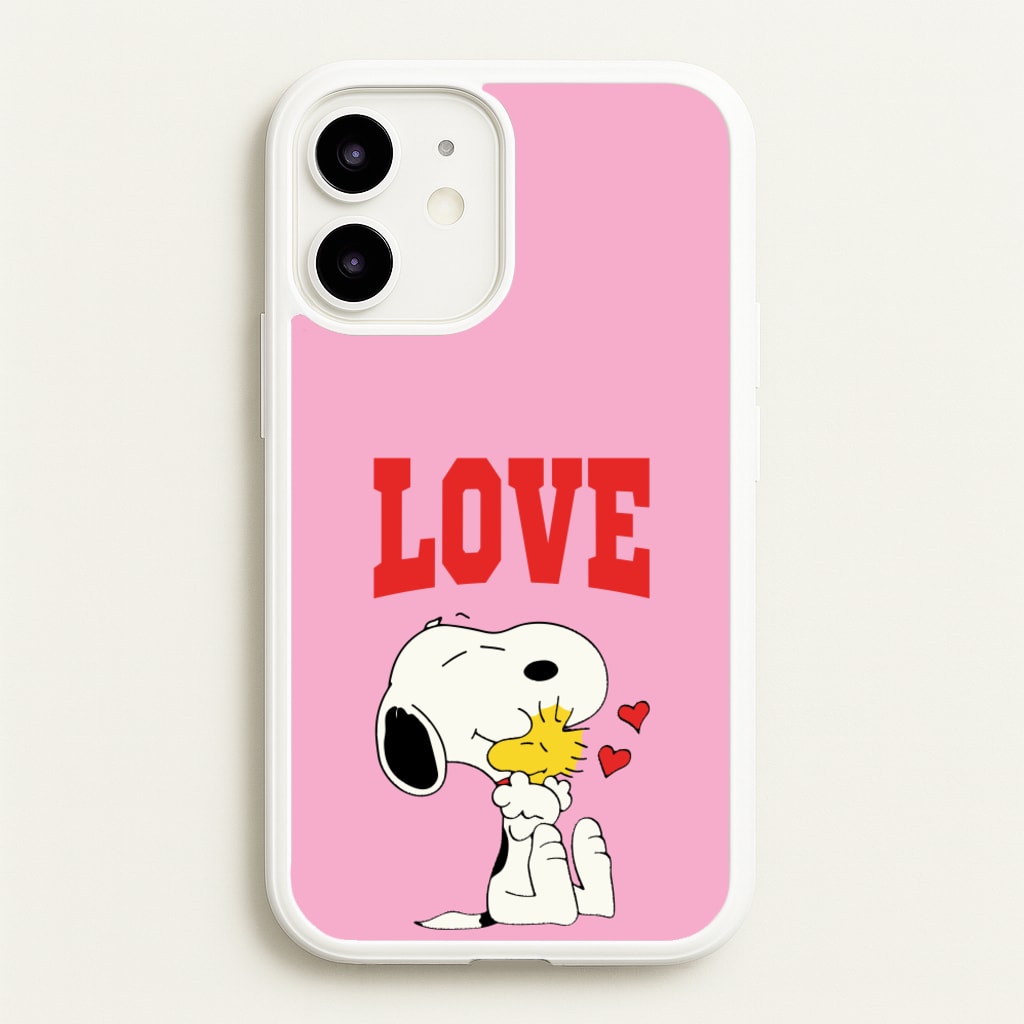 Love Cartoon Beagle - Snoopy Phone Case for iPhone 12 / 12 Pro