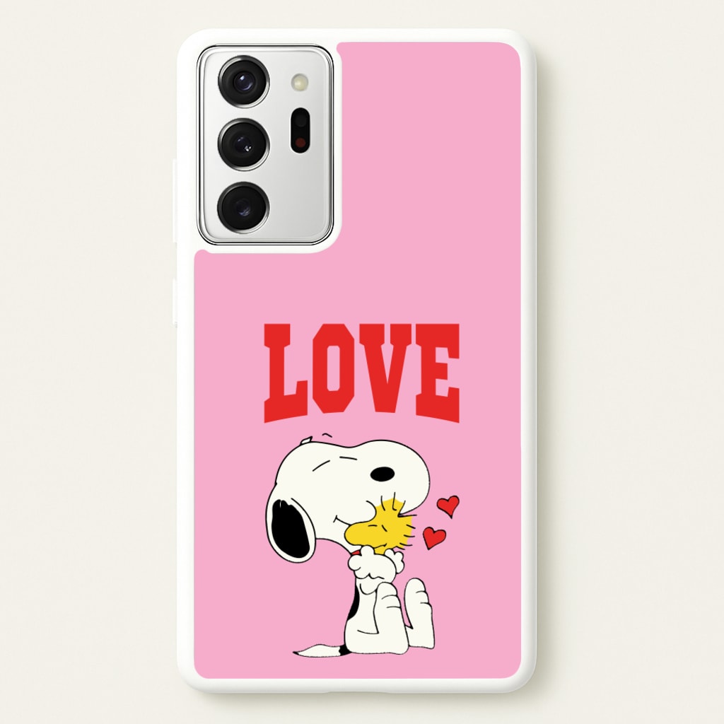 Love Cartoon Beagle - Snoopy Phone Case for Galaxy Note 20 Ultra