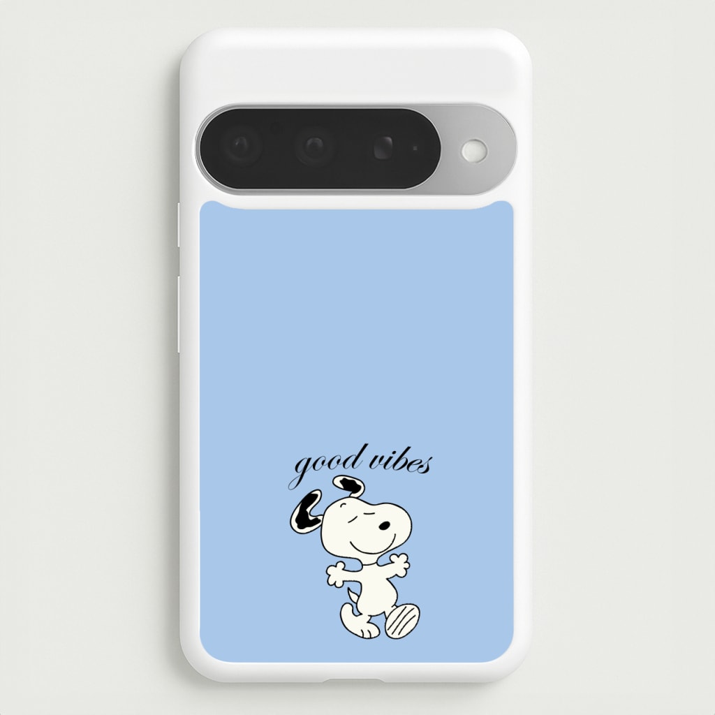 Good Vibes Cartoon Beagle Phone Case for Google Pixel 10 Pro XL