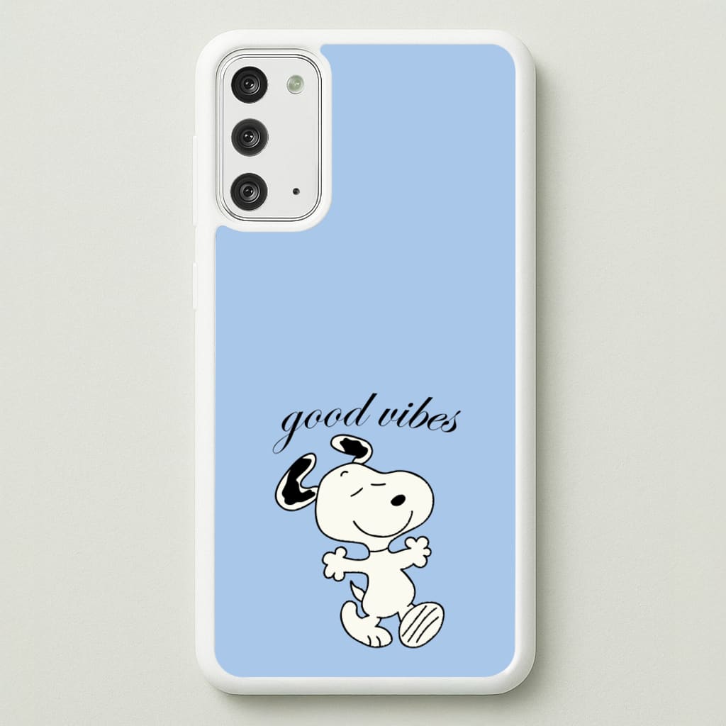 Good Vibes Cartoon Beagle - Snoopy Phone Case for Galaxy Note 20