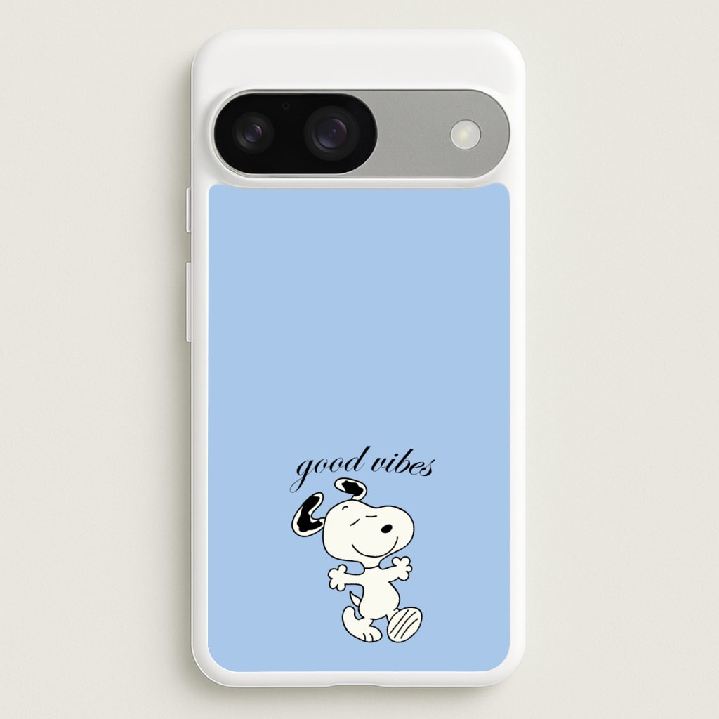 Good Vibes Cartoon Beagle - Snoopy Phone Case for Google Pixel 9 / 9 Pro