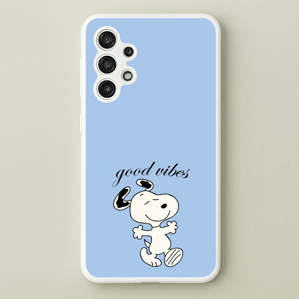 Good Vibes Cartoon Beagle - Snoopy Phone Case for Galaxy A13