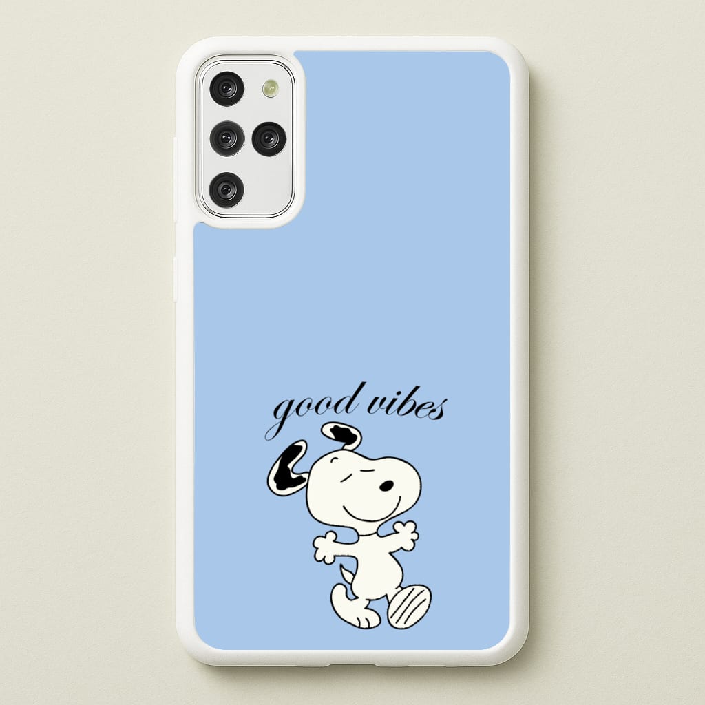 Good Vibes Cartoon Beagle - Snoopy Phone Case for Galaxy S20 Plus