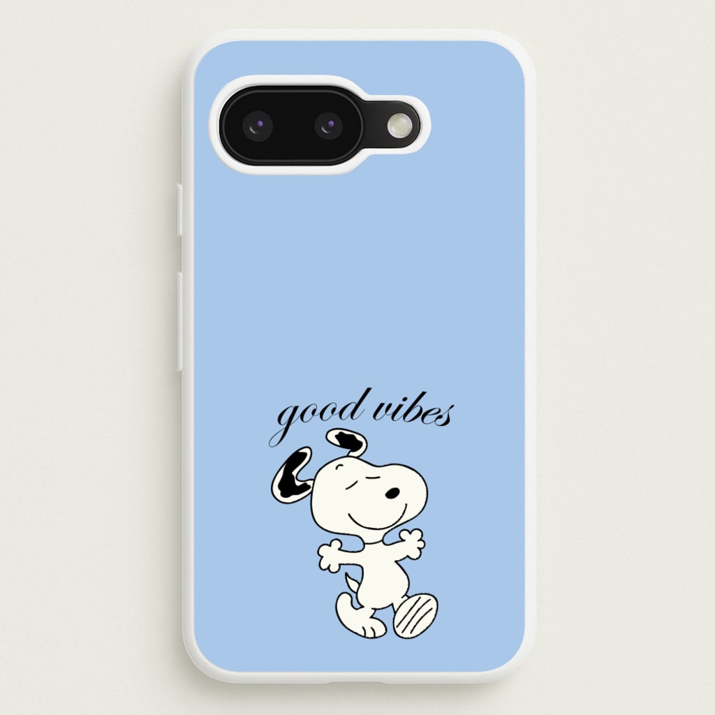Good Vibes Cartoon Beagle - Snoopy Phone Case for Google Pixel 9a
