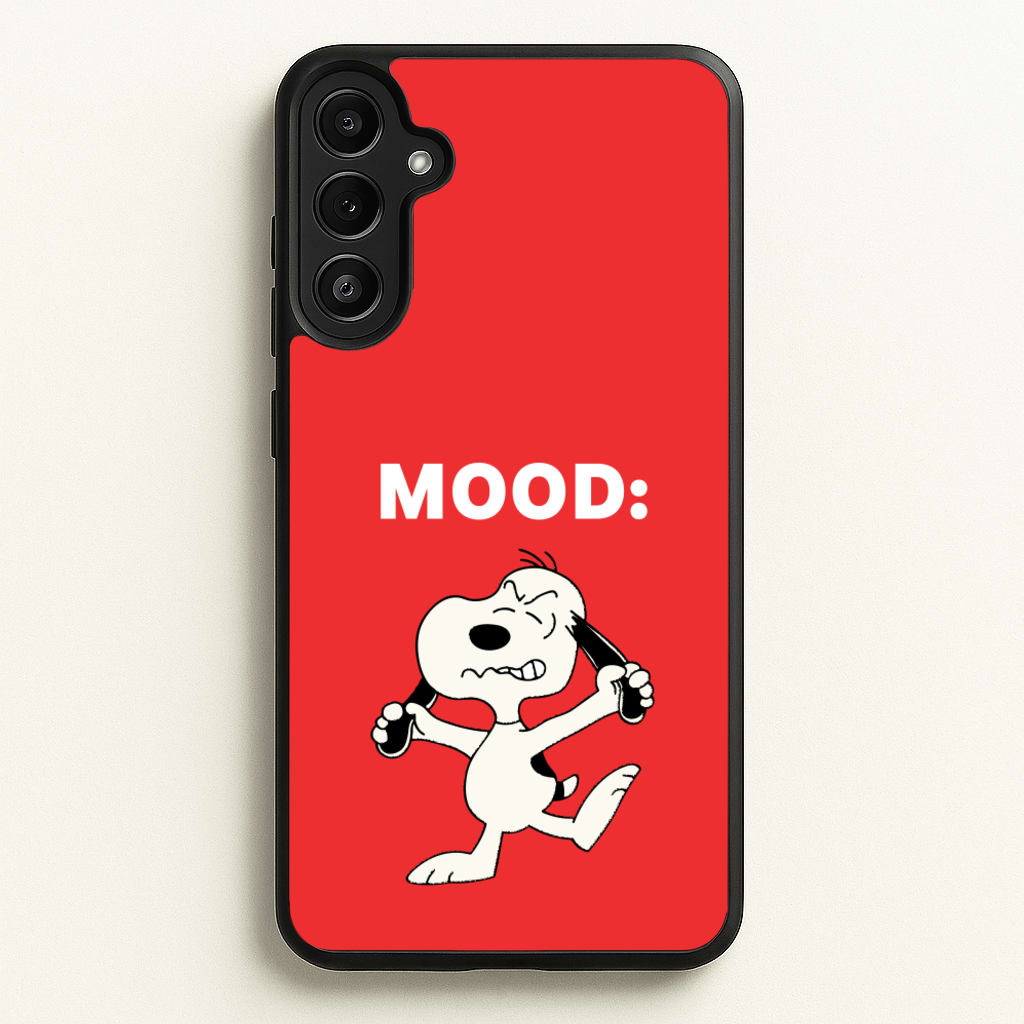 Mood Cartoon Beagle - Snoopy Phone Case for Galaxy A34