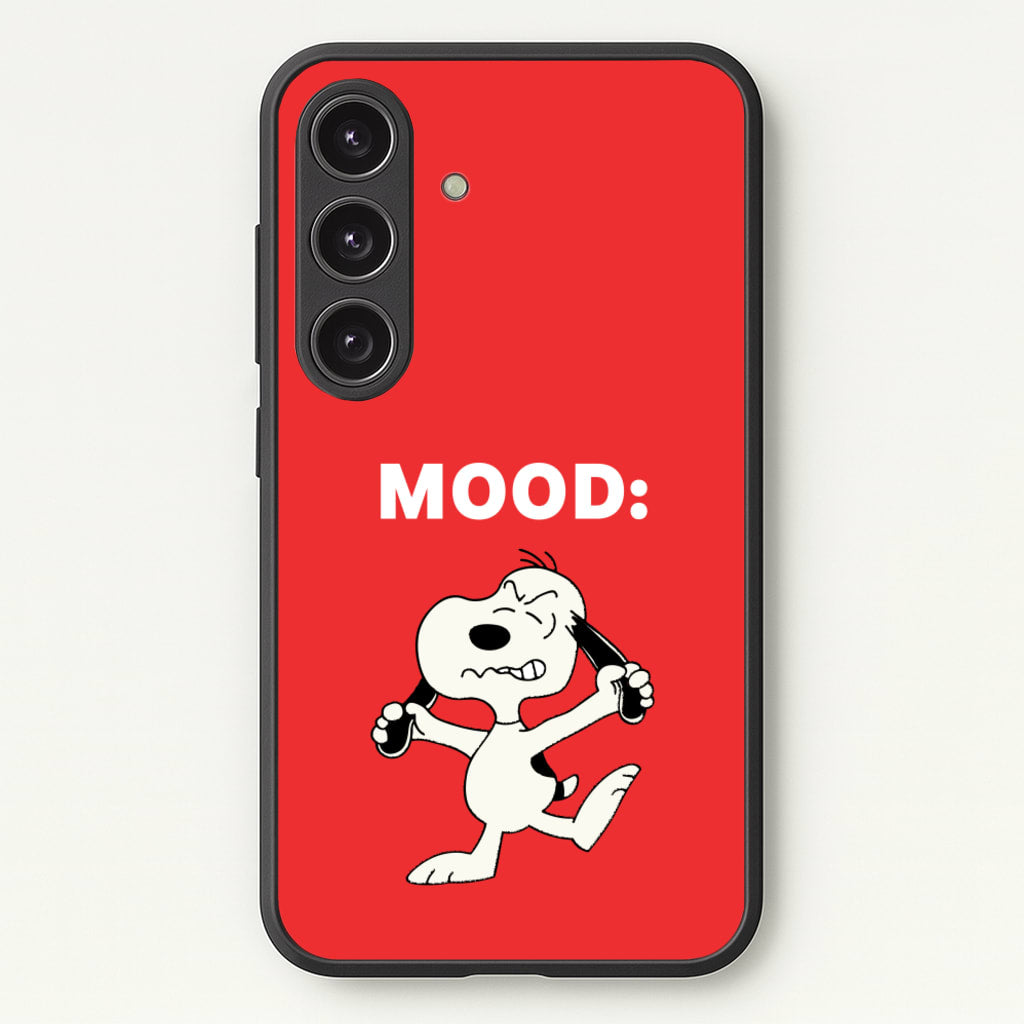 Mood Cartoon Beagle - Snoopy Phone Case for Galaxy S25 Plus
