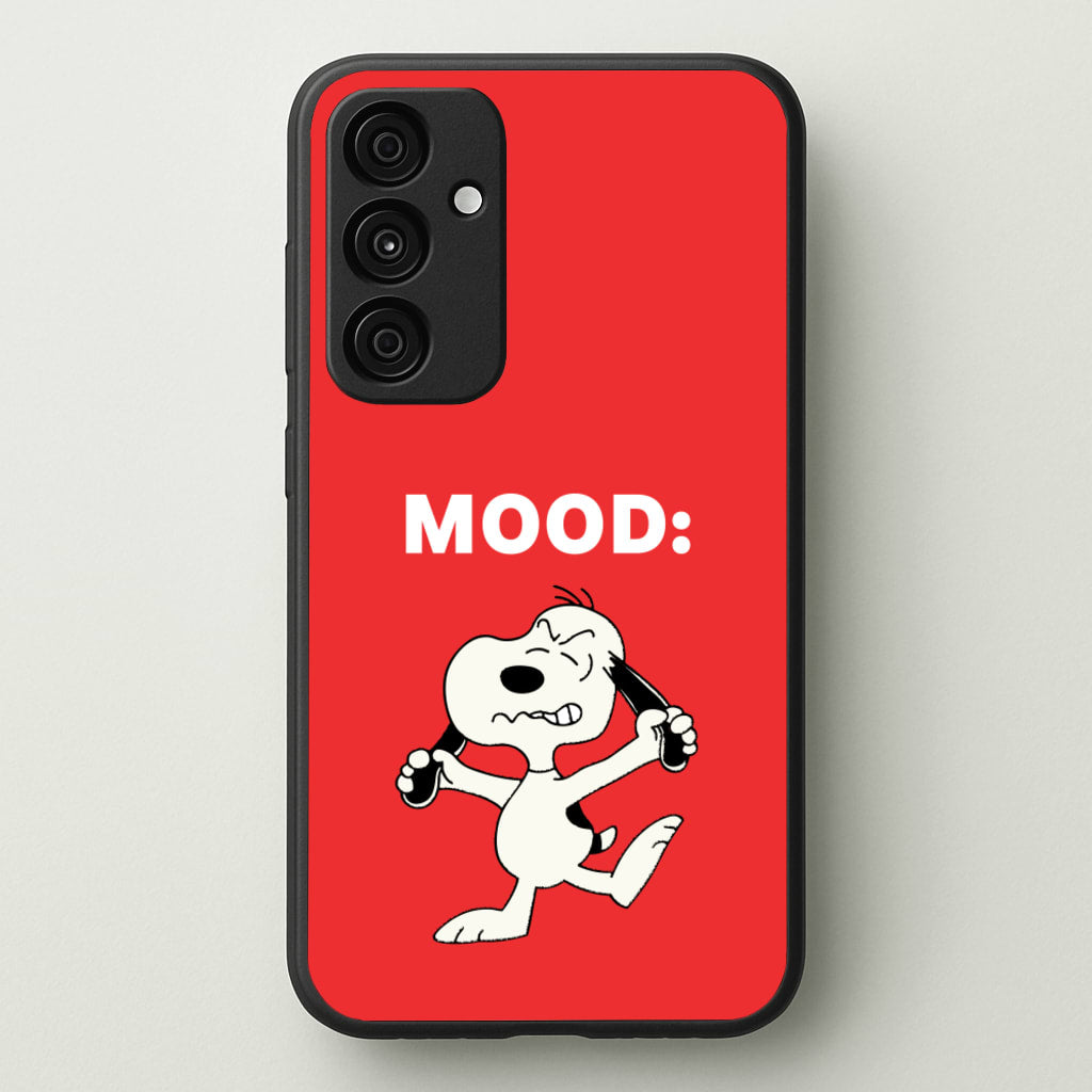 Mood Cartoon Beagle - Snoopy Phone Case for Galaxy A35